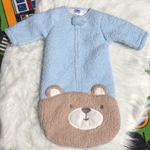 Chick Pea blue long sleeve zip up sleep sack